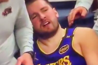 VIDEO: Slow-Mo Footage Captures Luka Doncic’s Frustrated Reaction After Crashing Into Sidelines While Diving For Loose Ball