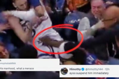 “Lock Him Up & Throw Away The Key Bruh”: Social Media Is Destroying Pistons’ Isaiah Stewart After He Was Caught Red-Handed Grabbing Donte DiVincenzo’s Junk During All-Out Brawl In The Stands